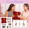 Calendário do Advento de Natal com Perfume e Enfeites Acrílicos para Presentes de Feriado e Celebrações
