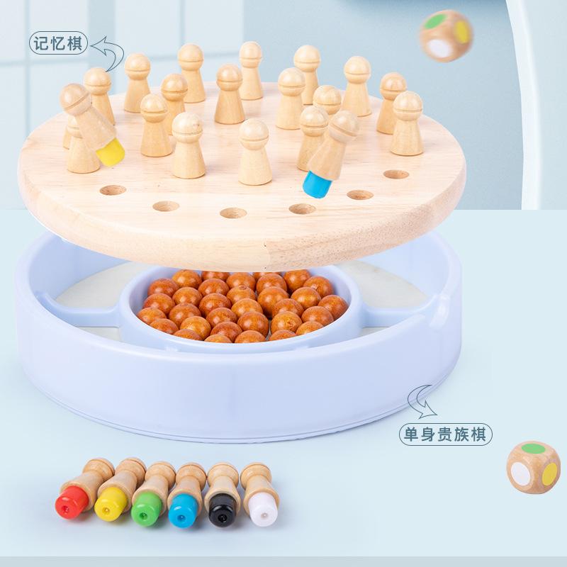 Wooden Multifunctional Fourteen-In-One Children'S Folding Board Game Backgammon Flying Chess Game Chess Toy