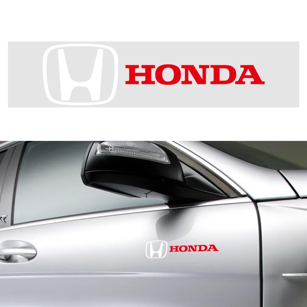 2/4PC Waterproof Car Stickers Vinyl Styling Art Creative Auto Decal Accessory For Honda Fit Civic Jazz Accord CR-Z Vezel Insight