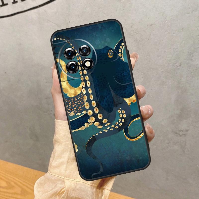 

Octopus Walking Case For OnePlus 15 R 13 13R 13T 12 11 10R 10T 8T 9 10 Pro Nord CE 5 4 2 3 Lite N20 N30 Cover OnePlus 13R