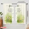 2pcs 2D Flat Printing Curtain Fear Not Lamb God Strengthen Polyester Without Electricity Seasonal Party & Holiday Decor Perfect