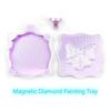 With Lid Diamond Painting Bowknot Tray Embroidery Storage Flip Drill Tray  for Nail Art Accessories