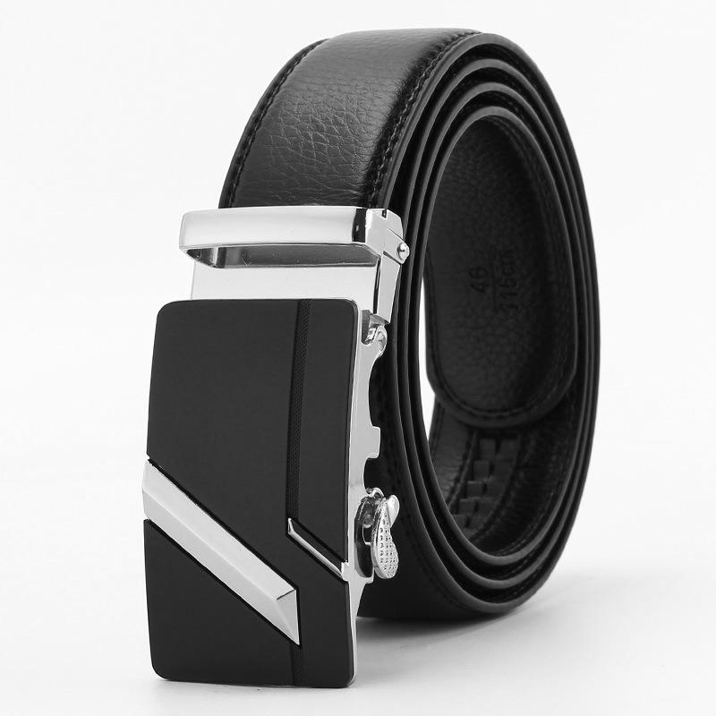 Microfiber Open Edge Automatic Buckle Belt Men's Casual Belt Men's Trouser Belt