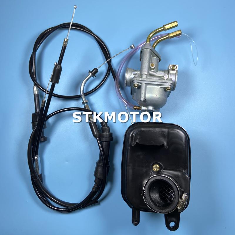 50CC Carburetor Carby With Air Filter Throttle Cable Choke Cable for Yamaha PeeWee PW50 PW 50 PY50 YZinger 50 YZINGER BIKE