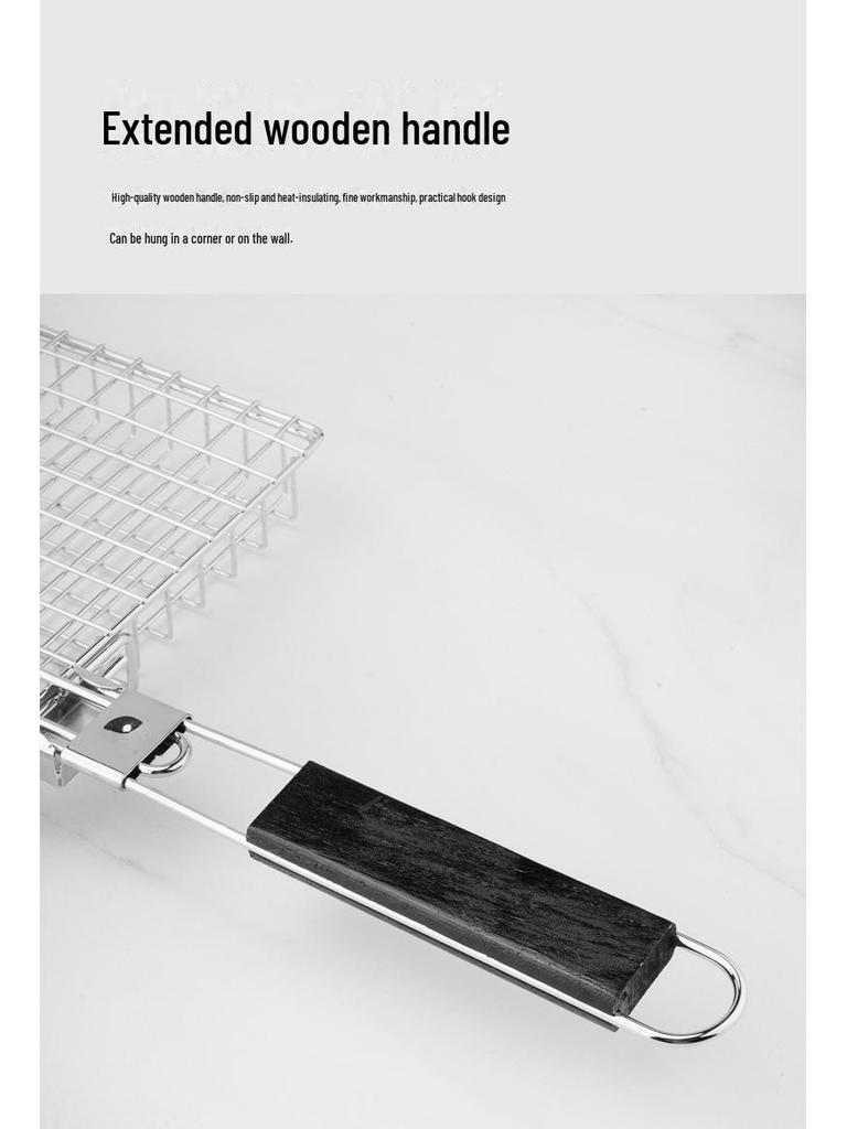 Folding Handle Multi-Function Grill Basket for Chicken, Fish, Meat, and Corn