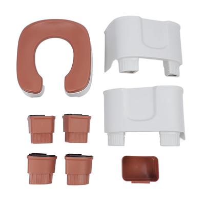 Elderly Squat Toilet Seat Shower Chiar Home Toilet Seat Bath Chair with Tissue Box for Pregnant Women Elderly Khaki