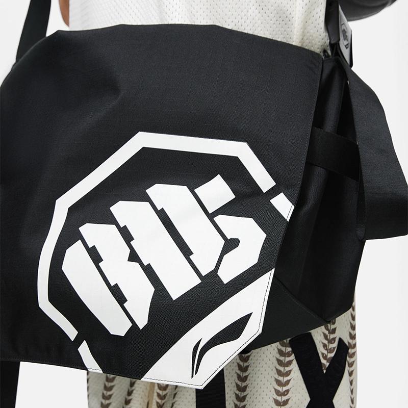 New LiNing Badfive Polyester Shoulder Bag Crossbody Bag Unisex Black ABST241-1