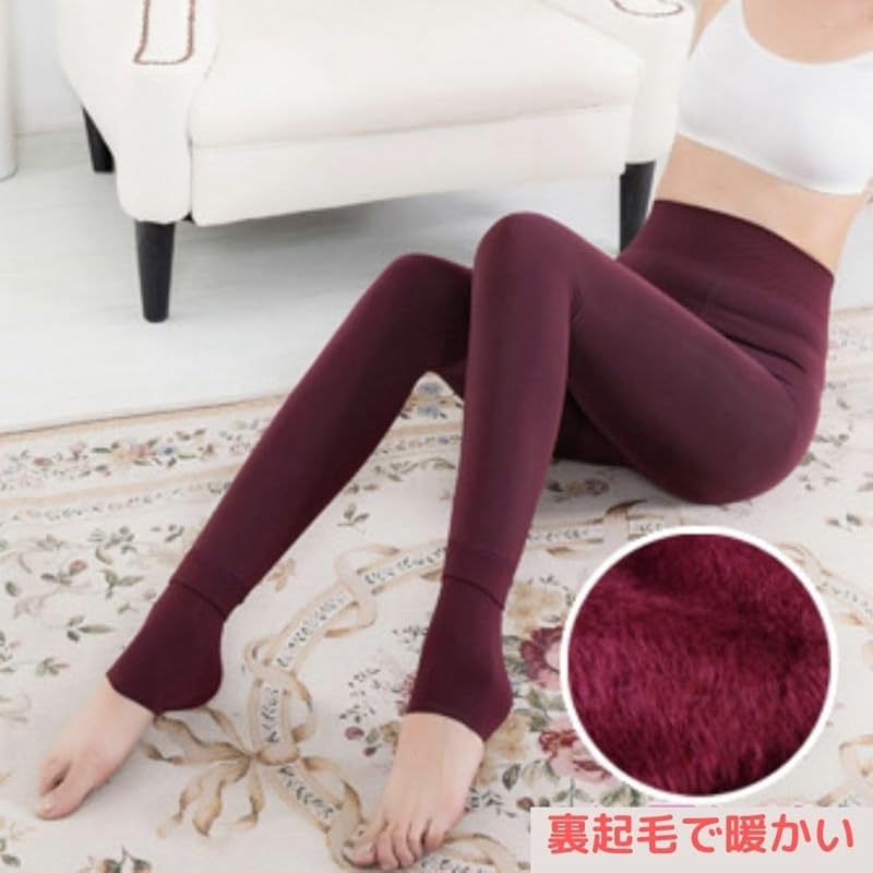 [Lakeruta] leggings Fleece lining Torenka tights ladies extremely warm Thick 8 colors in total Cold protection blanket fabric stockings stretch