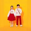 Chinese Style Children's Performance Costumes for Girls - Choir, Recitation, Sports Meeting, and School Uniforms