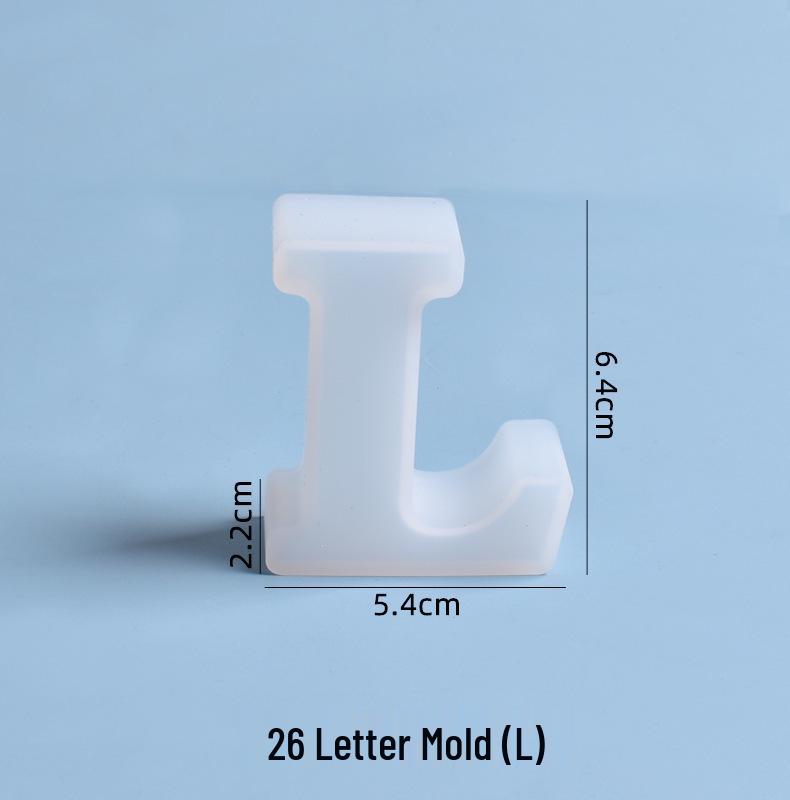 Crystal Epoxy Silicone Molds: 26 English Letters for Creative DIY Ornaments and Decorations