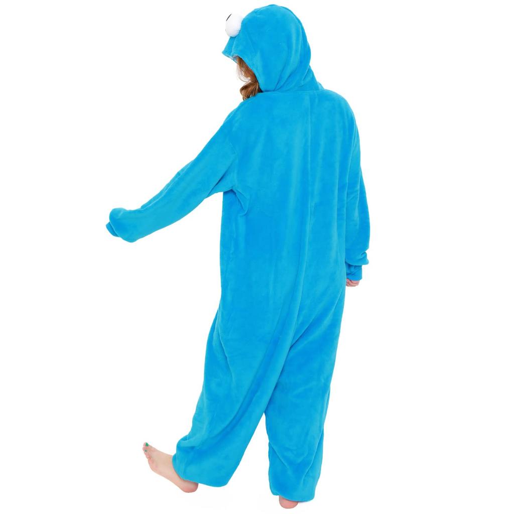 SAZAC Character Fleece Kigurumi Sesame Street Cookie Monster