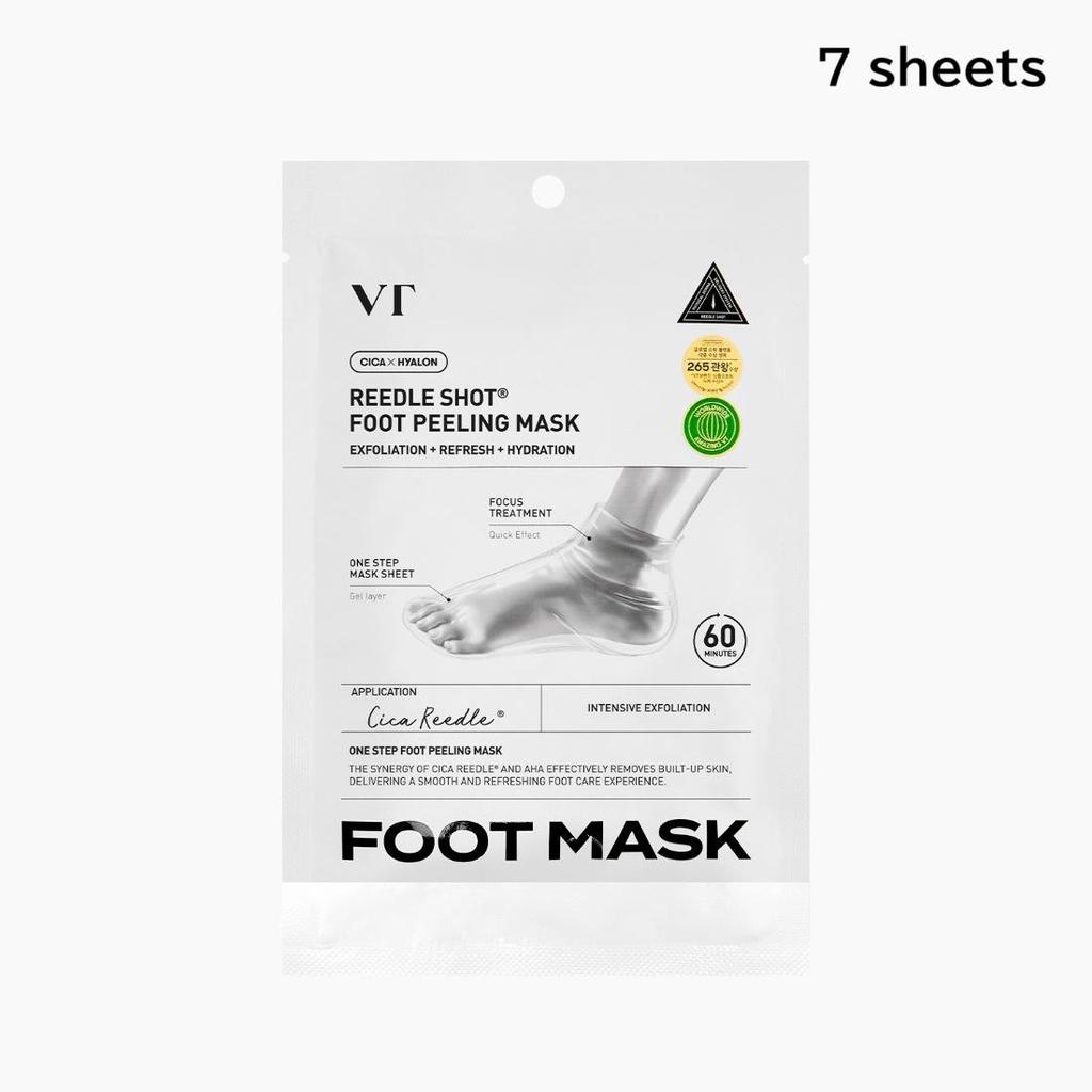VT Cosmetics Reedle Shot Foot Peeling Mask Easy Wear Exfoliating Foot Care 40mL x 7 Sheets