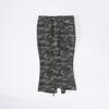 Vintage High Waist Camo Slim Fit Ruffled Denim Mini Skirt