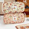 Cartoon Pattern Capybara Pencil Case Canvas Pen Box New Pencil Bag