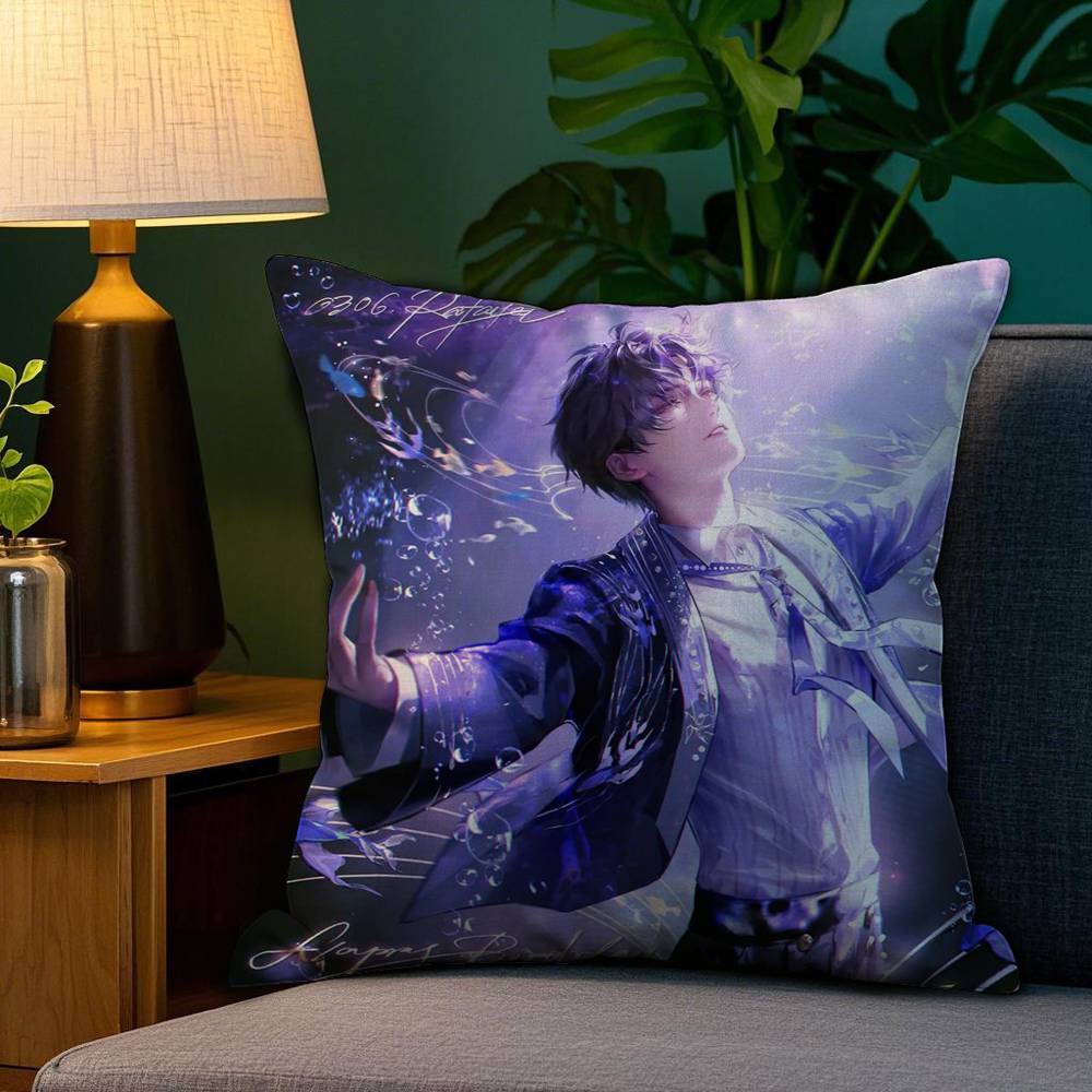 R-Rafayel Love D-Deepspace Pillow Case Sofa Living Room Bedroom Double-sided Printing Square Cushion Nap Time Cushion Cover