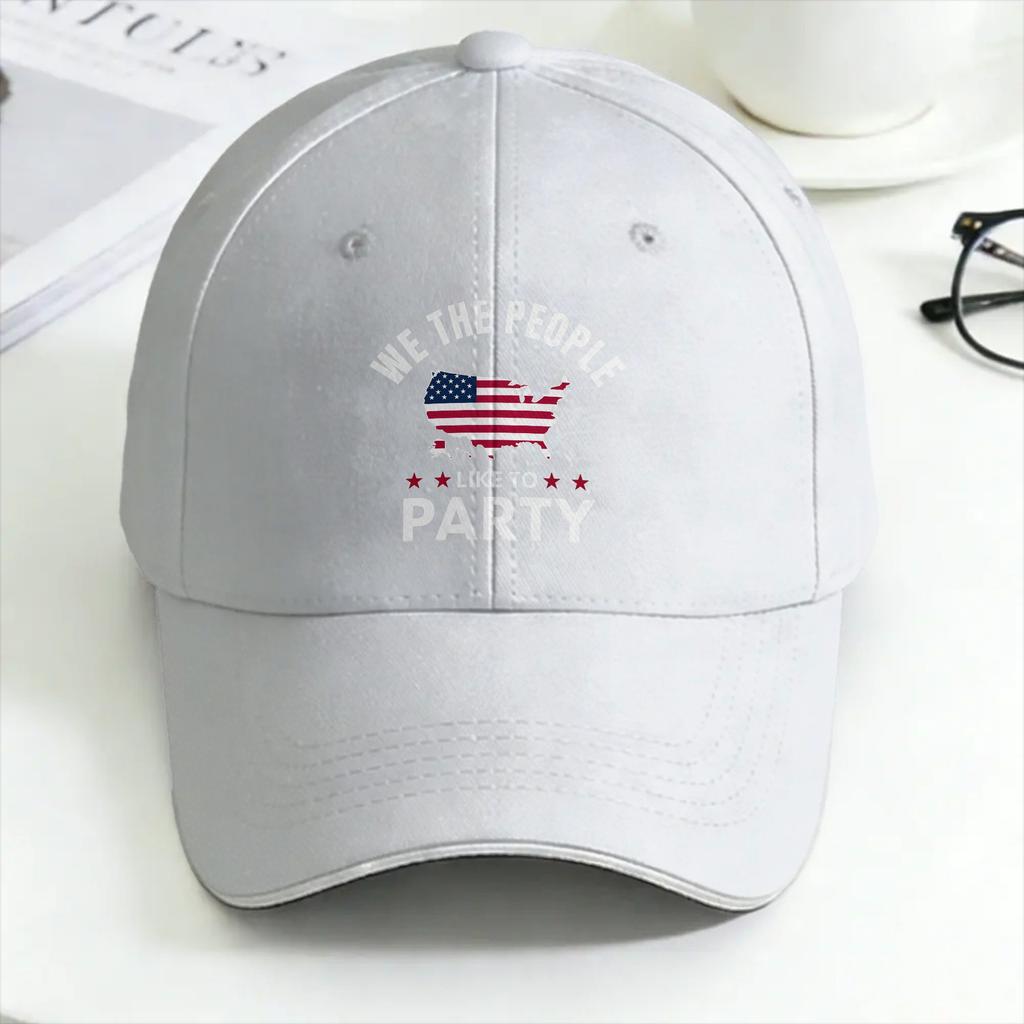We The People Th USA University Baseball Cap FeUnisex Unisex Print Trucker Hat Summer Trendy SunProof Snapback Cap