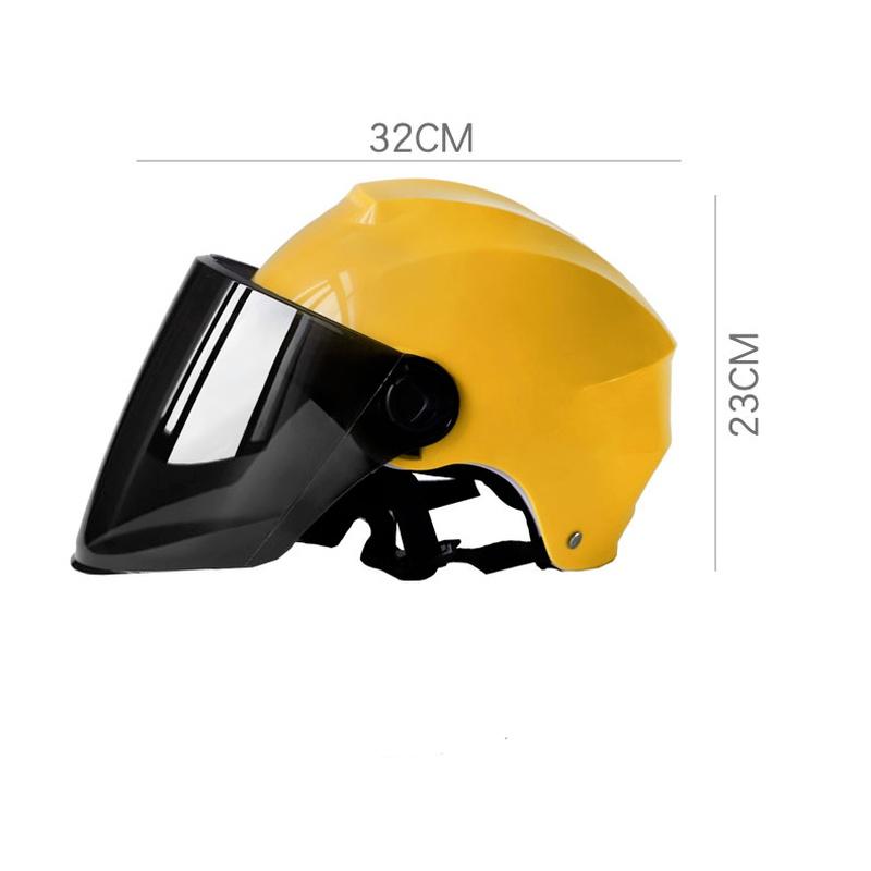 Motorcycle Helmet Four Seasons Sun Protection ABS Motorbike Helmet Safety Battery Car Helmet Motor Casque for Women/Men