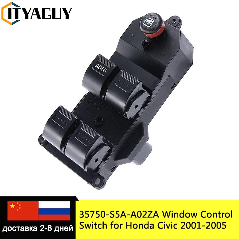 

35750-S5A-A02ZA 35750S5AA02ZA Электрический переключатель стеклоподъемника, панель регулятора, кнопка для Honda Civic CR-V