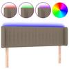 VidaXL LED Headboard Bedroom Furniture Double Bed Accessory Head of Bed Frame Interior Taupe 3123476