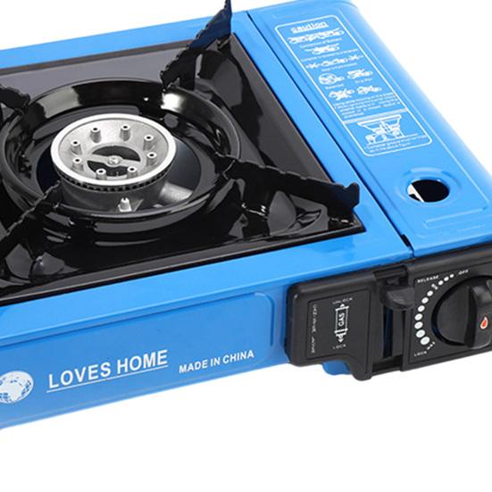 Outdoor Camping Stove Automatic Rebound Gas Valve Burner Stove Portable Stainless Steel Butane Stove for Picnics Hiking Home Outdoor