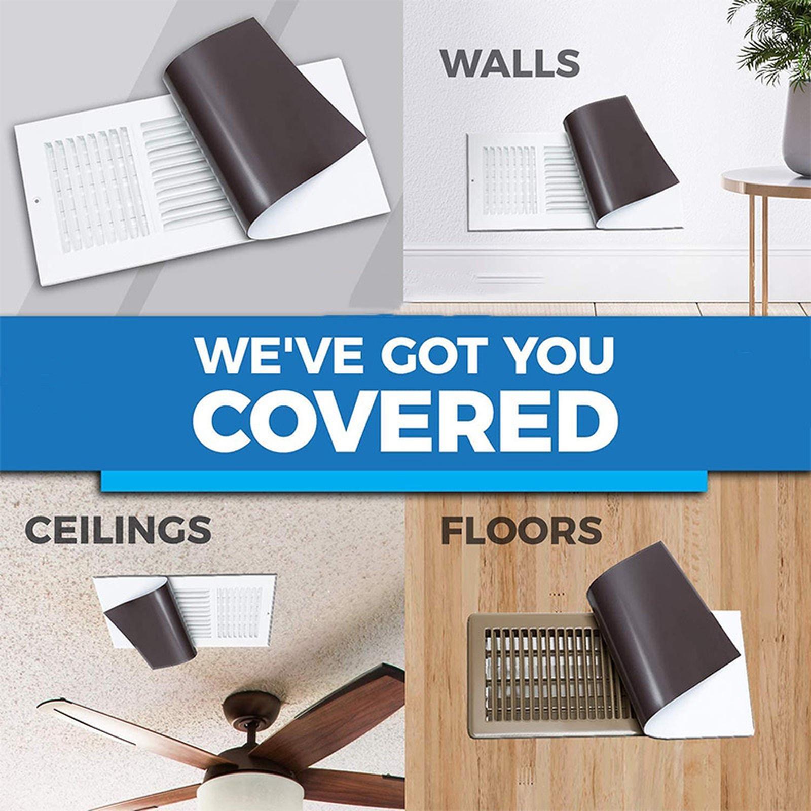 

Магнітні накладки на вентиляційні отвори, що ріжуться, для кондиціонерів, будинків на колесах та систем опалення, вентиляції та кондиціонування повітря, Магнітні накладки на стельові вентиляційні отвори, Накладки на стінові/стельові вентиляційні отвори, Д