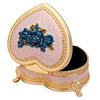Zinc Alloy Jewelry Storage Holder Heart Shape Vintage Jewelry Organizer Box  For Earrings