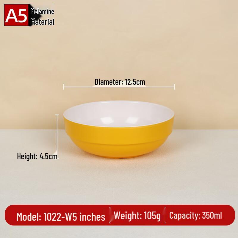 

Durable A5 Melamine 5-inch Korean Style Bowl