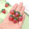 5/10pcs Acrylic Strawberry Beads Transparent UV Plated Decorative Beads, Colored Strawberry Beads, Beads and Bead Accessories,