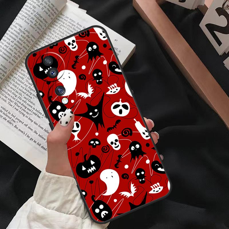 Cute Halloween Ghost Bat Case For Honor X8 X9 X7 X6 a 8X 9X X9a Cover For Honor Magic 5 Pro 10 50 70 90 Lite Coque