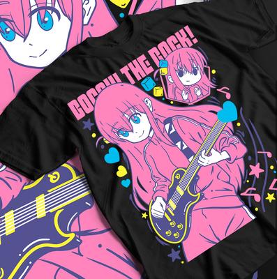 T-shirt Hitori Gotou Bocchi the Rock, Χαριτωμένο Αστείο Yamada, Μπλούζα Nijika Ijichi