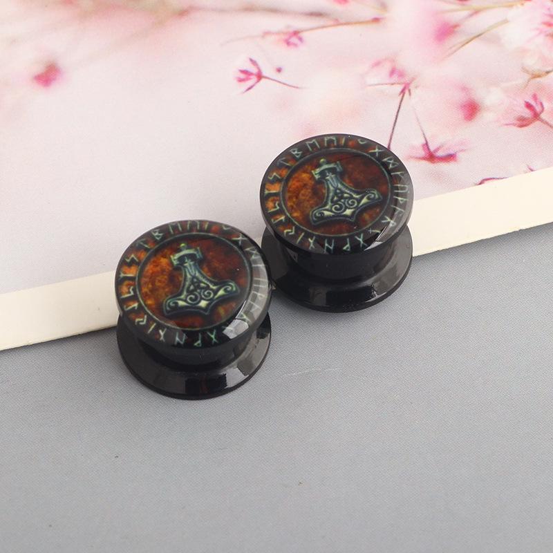 European & American Acrylic Auricle Pulley Ear Expander Jewelry