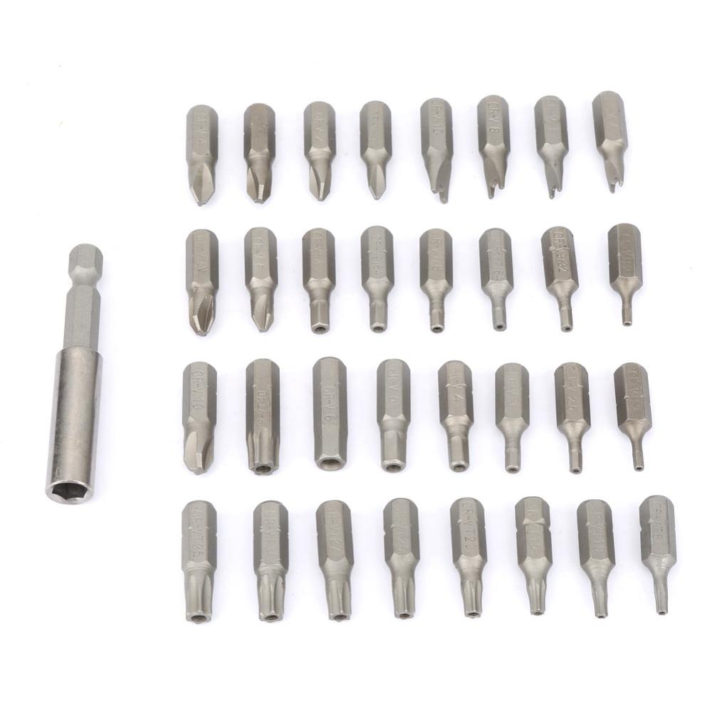 33 Pcs With Storage Case Tamper Proof Bit Set