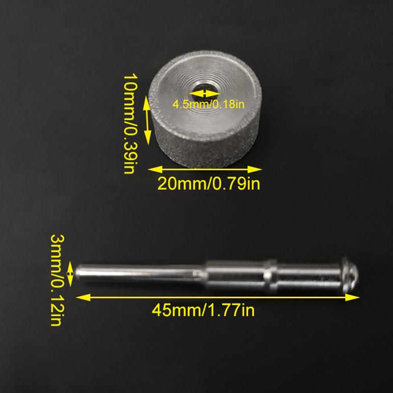 

1Pc Glass Drill Bit Multiuse Precious Stones High Hardness Metal Practical Tool Grinding Wheel Carving Grinding Diamond