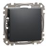 Sedna Design 1-pole Switch, Black Anthracite