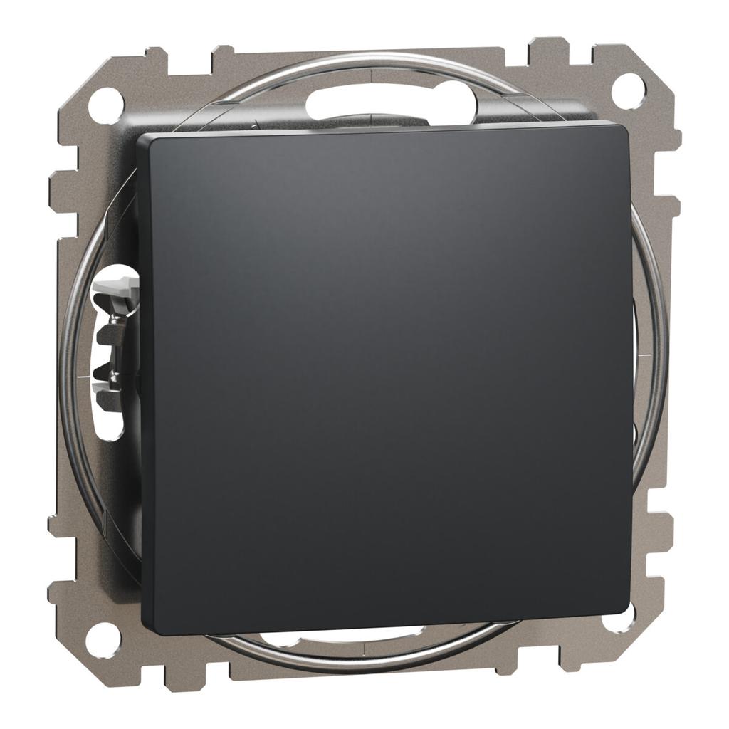 Sedna Design 1-pole Switch, Black Anthracite