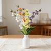 Artificial Jasmine Flowers Realistic Faux Silk Flower Bouquet with Long Stem for Shop Garden Office Home Wedding Party