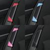 2Pcs PU Car Seat Belt Shoulder Covers Breathable Soft Protective Pads for Comfortable Daily Driving Travel