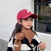 Customize Logo Children's Hat P Letter Baseball Cap Boys and Girls Solid Color Sporty Hand Embroidery Foreign Style Hip Hop