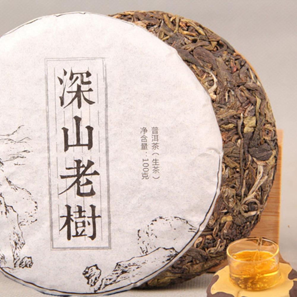 Pu-erh 100g Raw Tea Cake Handmade Yunnan Ecology Old Tree Green Pu erh