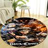 Personalized Black Clover Round Chair Office Rug - Perfect for Mat, Office Chair & More - Ideal Gift for Birthdays and Holidays