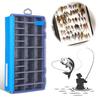 Portable Fishing Gear Accessories Box with Removable Dividers Fish Hook Lure Fake Bait Box Fishing Lure Box Fishing Supplies