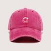 New Retro Graffiti Style Face Print Baseball Cap Washed Cotton Adjustable Sun Hat for Unisex Women