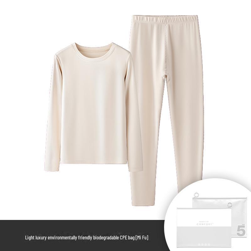 

Женский утепленный костюм из двухстороннего бархата Cross-Border Tencel с круглым вырезом и однотонной подкладкой на осень 2XL