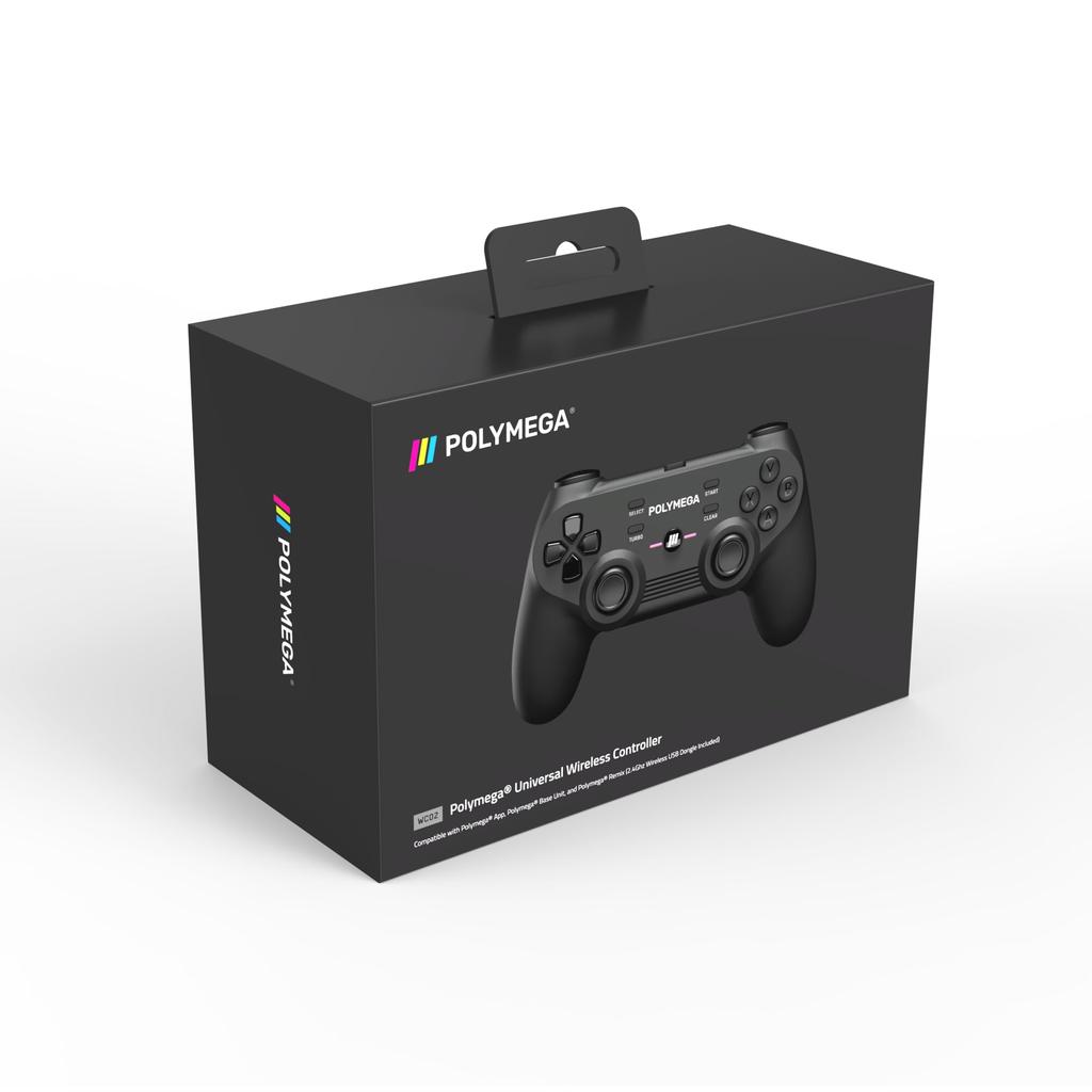 Polymega WC02 Wireless Controller with USB Receiver Specifications As PM01 Base [Same Unit] PM-WC02-01