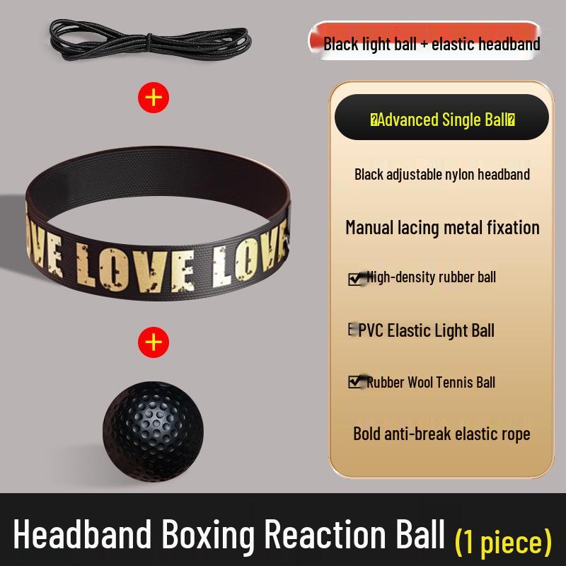 Magic Tyson Boxing Reflex Ball Training Headband for Children's and Adult's Concentration and Skill Development