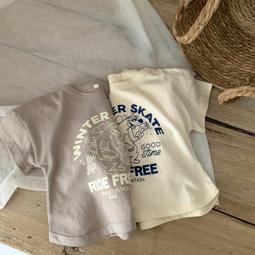 Children Casual T-shirt Boy Cartoon Cute Print Undershirt Cotton Tshirt Girl Baby Summer Pullover Tops Versatile Bottoming Shirt