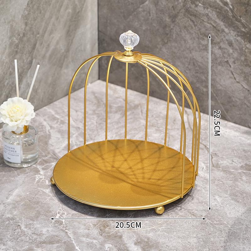 Nordic Vanity Table Birdcage Shelf Makeup Storage Box for Bathroom