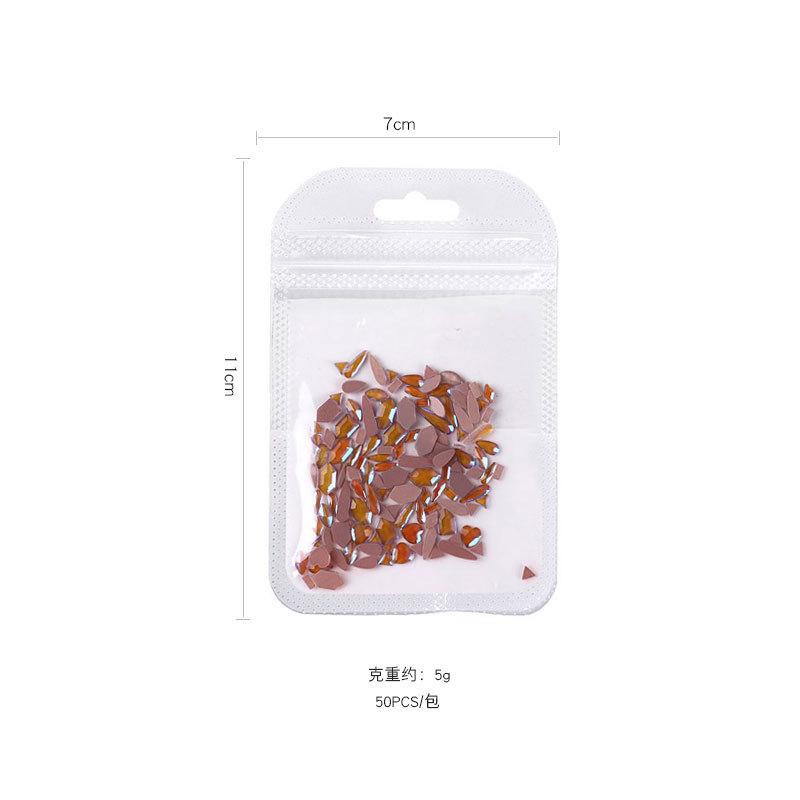 Nail Art Crystal Flat Bottom Diamond Sea Salt Bubble Nail Art Ab Diamond Jewelry Flat Bottom Mixed Diamond Nail Art Jewelry
