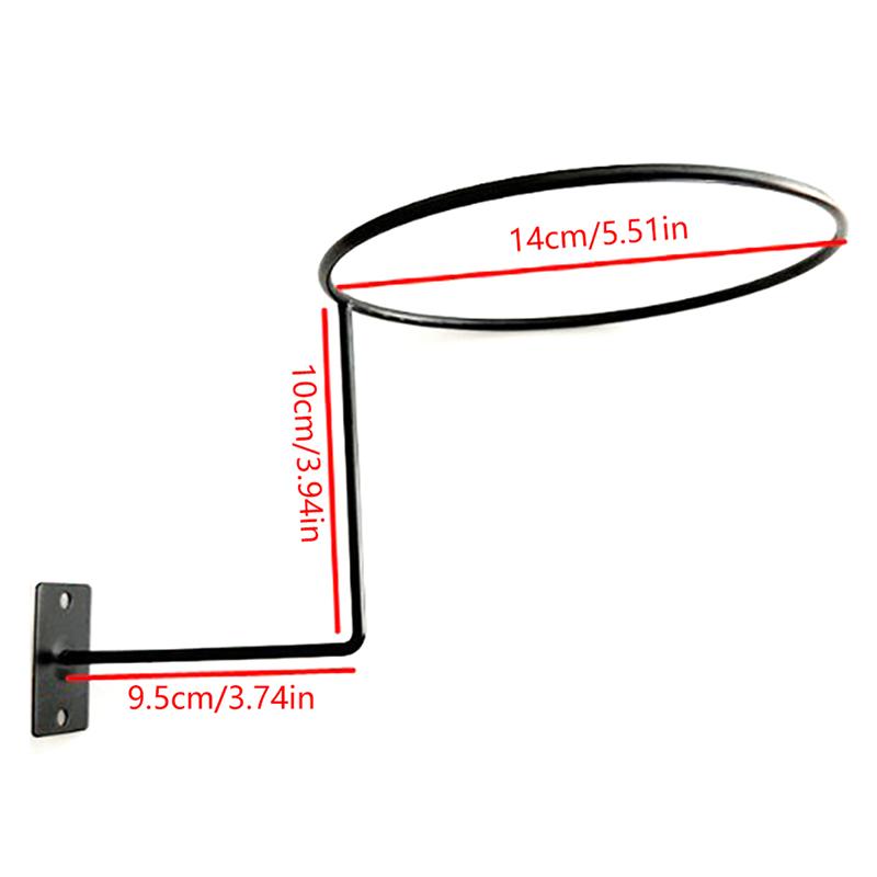 Slatwall Ball Display Ring Holder Heavy Duty Steel Wire Cap Hat Display Rack