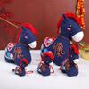 New Plush Chinese Horse Mascot Embroidery Stuffed Animal Plush Doll Horse 12/32cm New Year Blessing Souvenir Festival Decoration